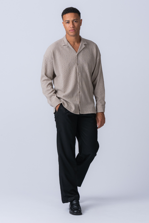 Aidan Skjorte - Beige