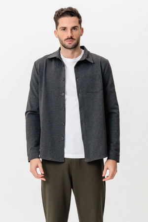 Performance Overshirt - Melert grå