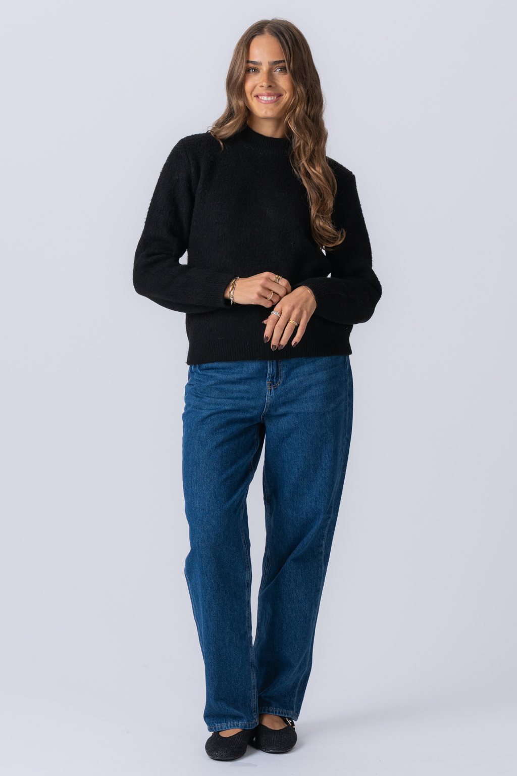 Hazel Strikkegenser - Svart