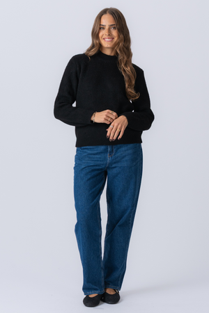 Hazel Strikkegenser - Svart