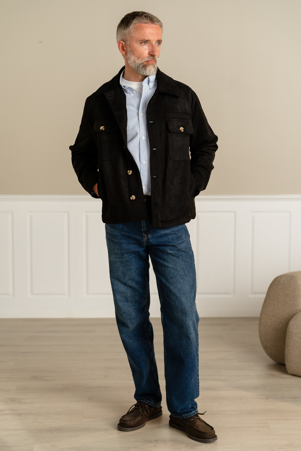 Noah Loose Fit Jeans - Mørk Blå Denim