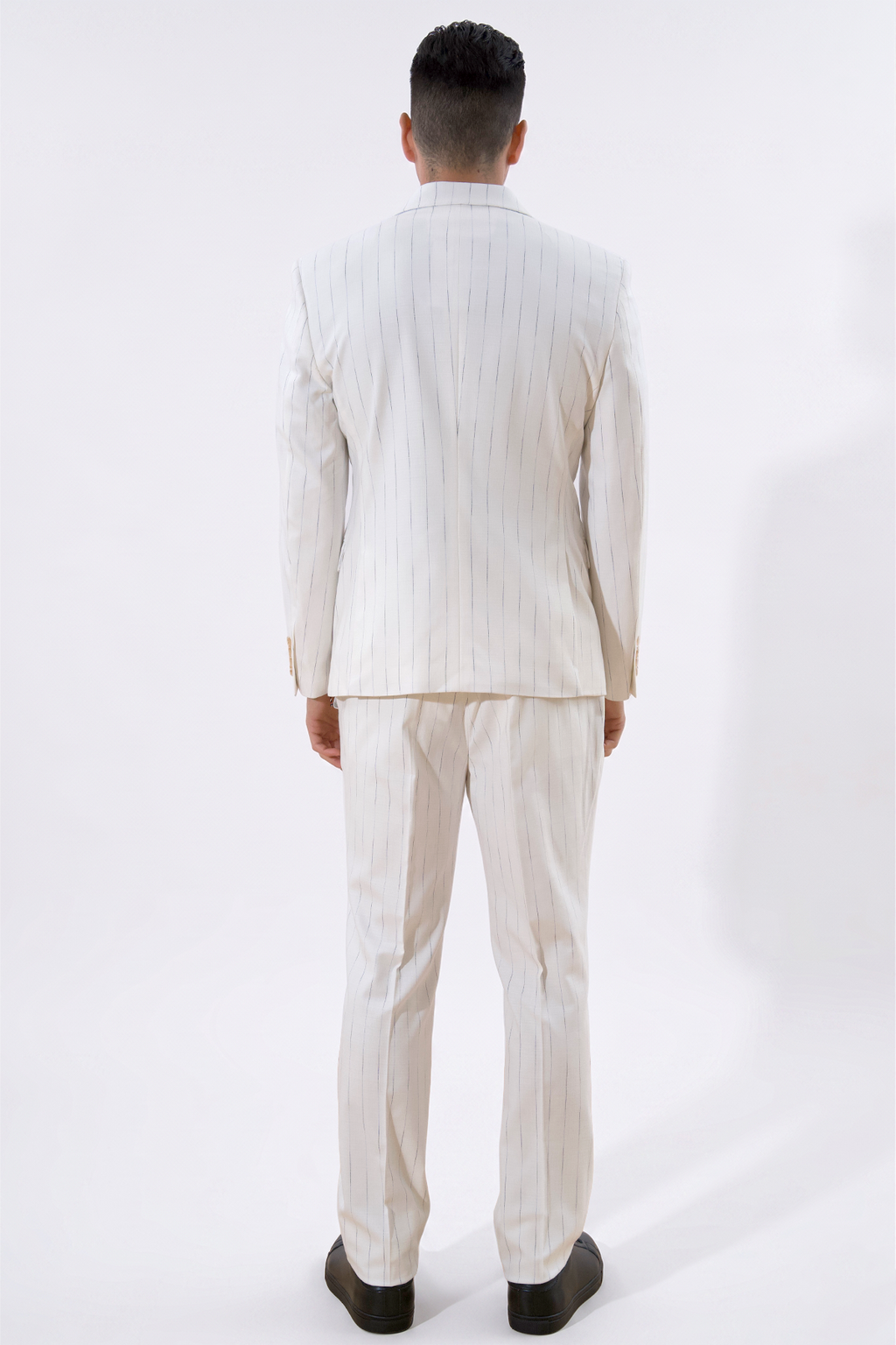 Classic Pants - Hvit Nålestripe