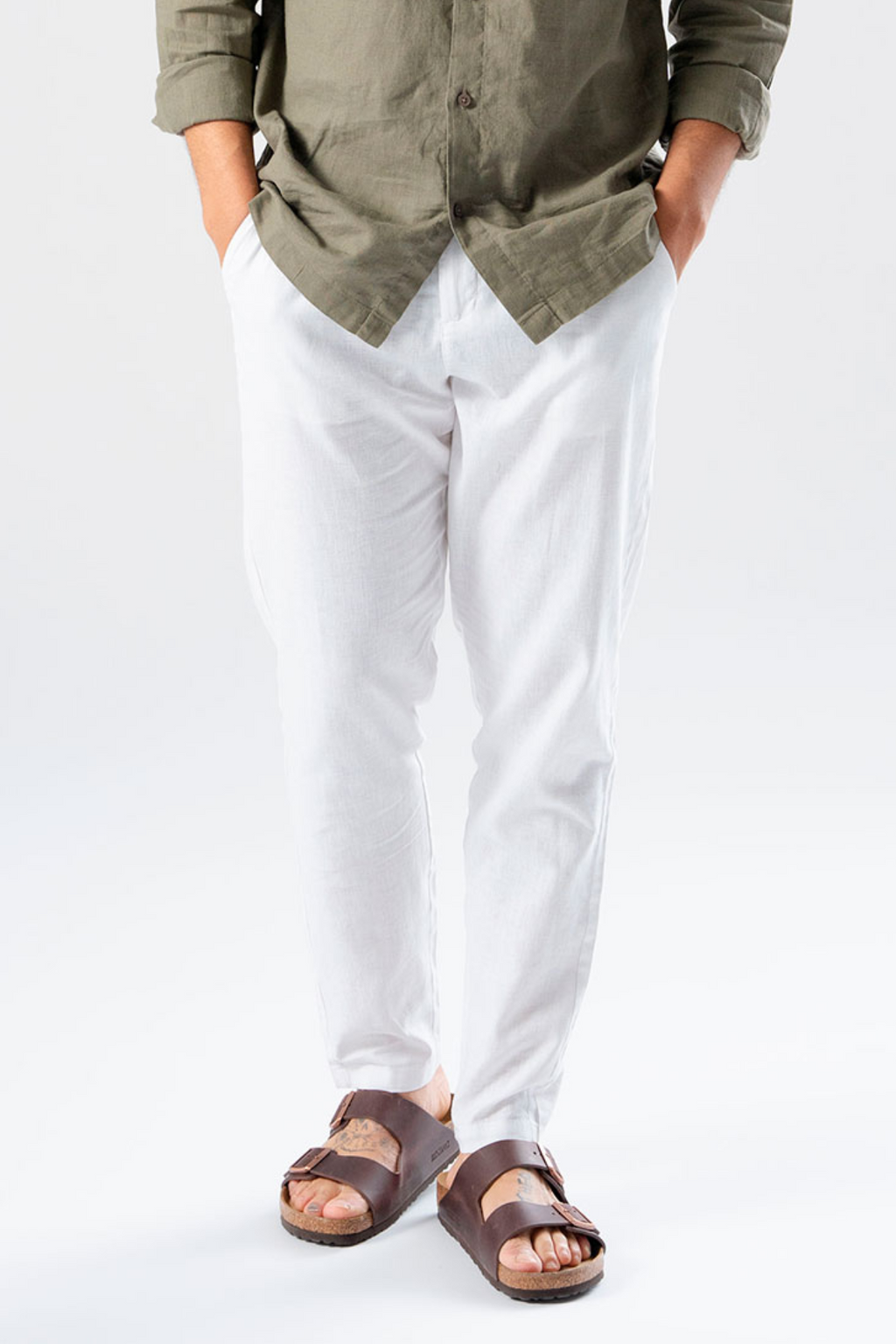 Linen Pants - Hvit