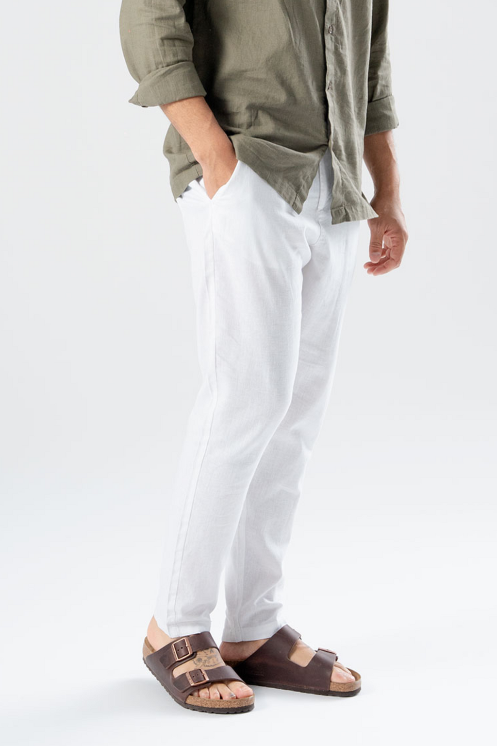 Linen Pants - Hvit