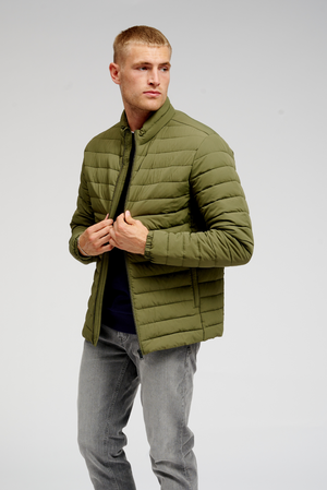 Light Puffer Jacket - Oliven