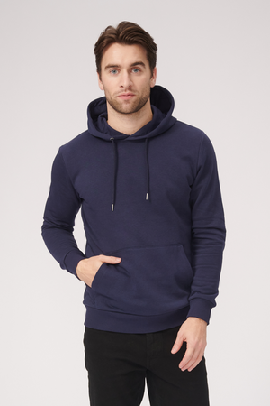 Basic Hoodie Sweat - Marinen