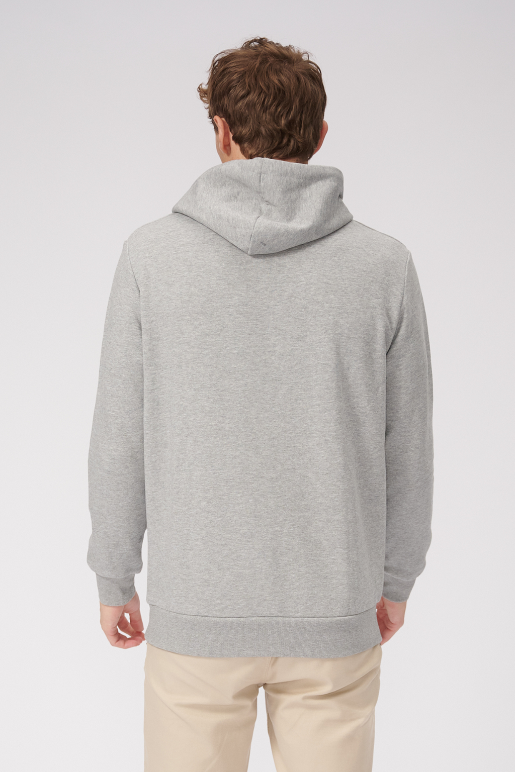 Basic Hoodie Sweat - Lys Grå Melange