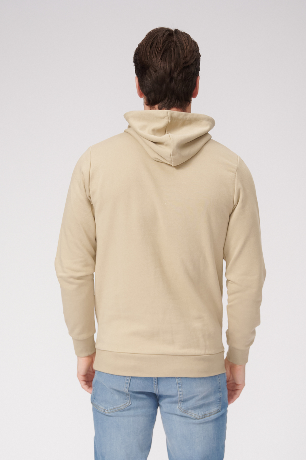 Basic Hoodie Sweat - Mørk Beige