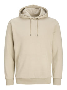 Basic Hoodie Sweat - Mørk Beige