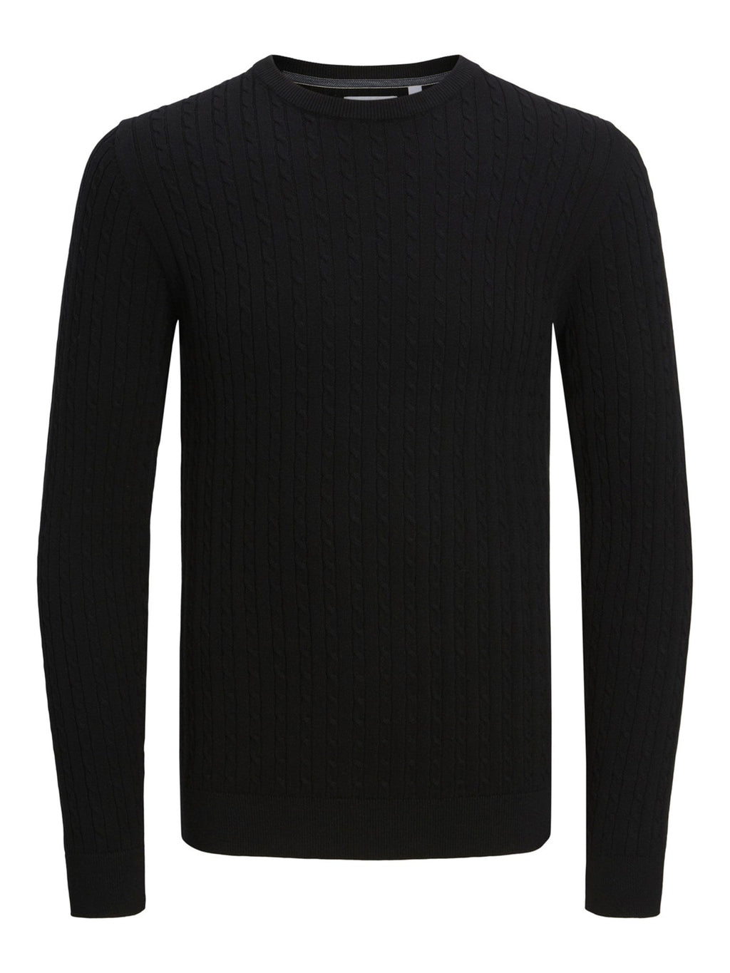 Cable Knit Crewneck - Svart