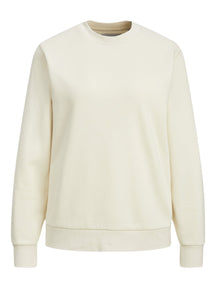 Basic Crewneck Sweat - Lys Beige