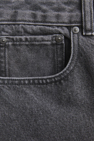 Performance Mom Jeans - Washed Black Denim