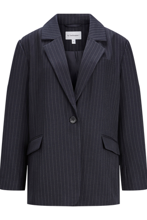 Oversized Blazer - Navy Pinstripe