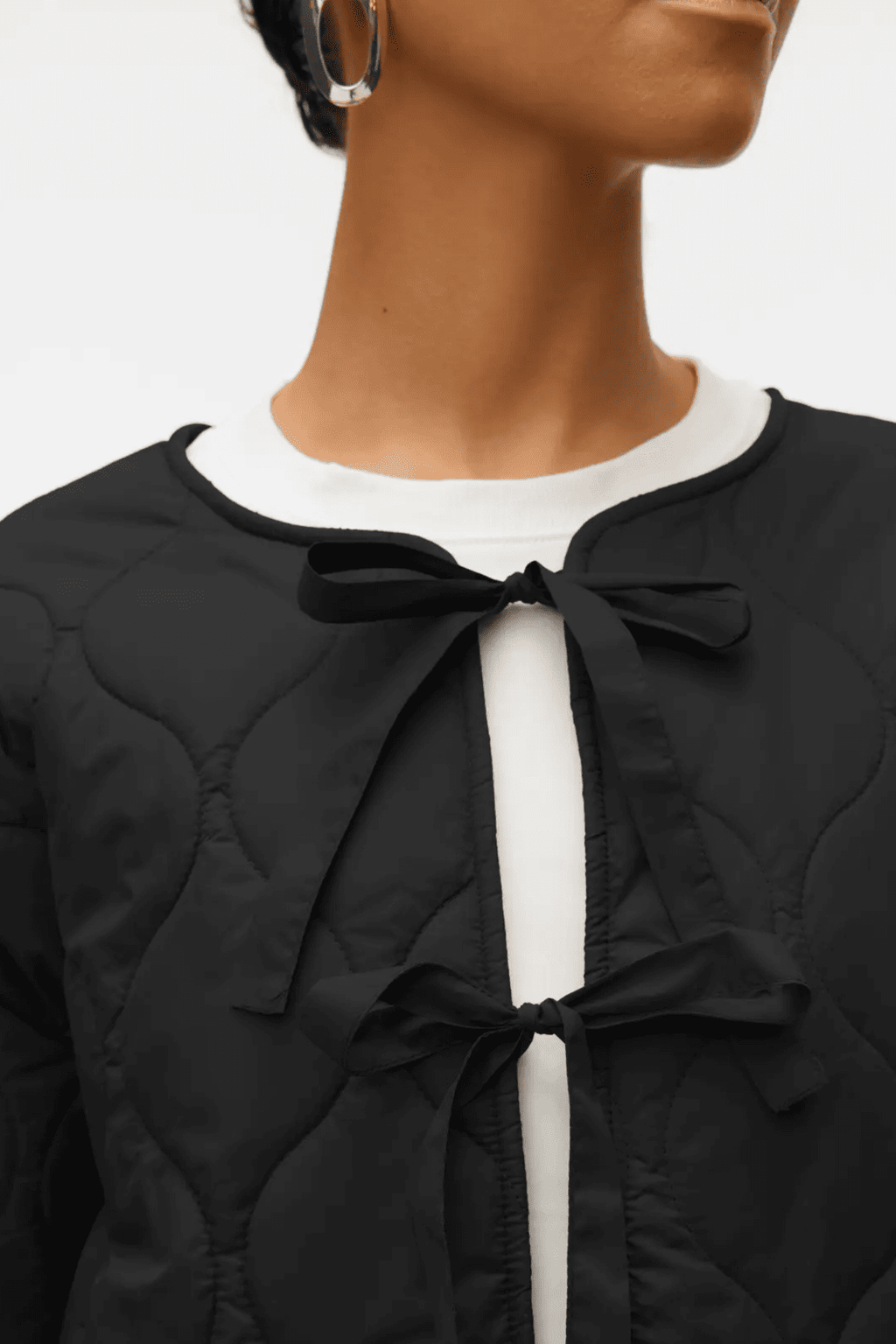 Sabine LS Quiltet Jakke - Svart