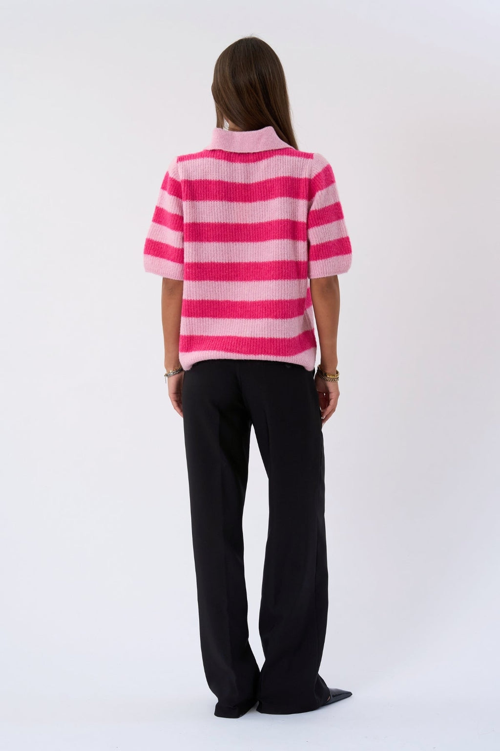 Alba Polo Knit - Rosa/Fuksia
