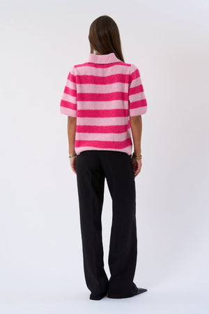 Alba Polo Knit - Rosa/Fuksia