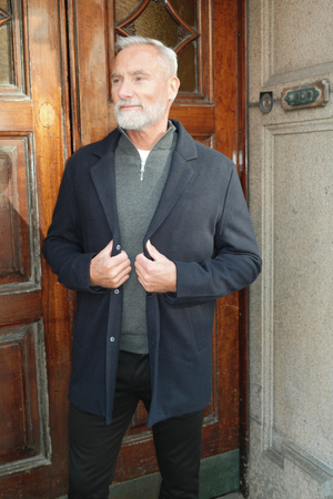 Klassisk frakk - Marineblå