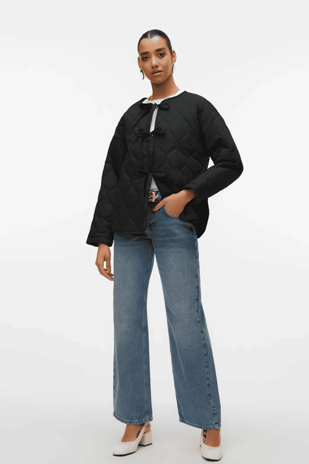 Sabine LS Quiltet Jakke - Svart