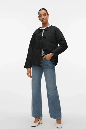 Sabine LS Quiltet Jakke - Svart