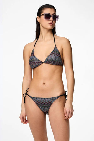 Ada Bikini Knitted Brazil - Eggnog Jacquard Mønster