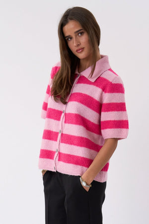 Alba Polo Knit - Rosa/Fuksia