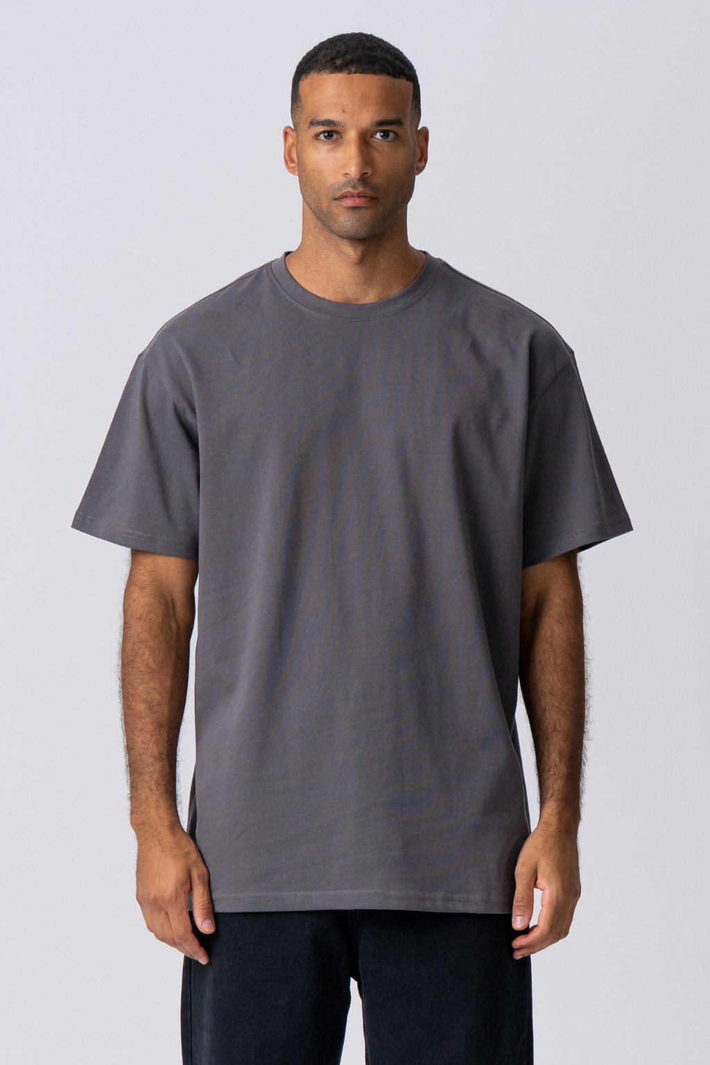 Heavy Oversized T-skjorte - Mørk Grå
