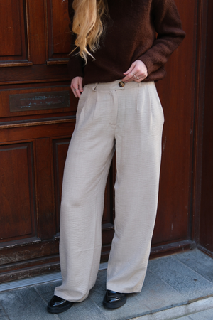 Emma Bukser Løs - Beige
