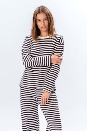 Stripete Skjorte - Blå