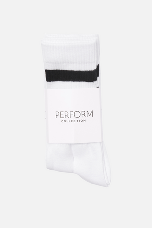 Heritage Tennis Socks 5-Pak - Hvit/Svart