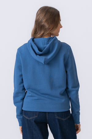 Sweatshirt Hoodie - Dus Blå