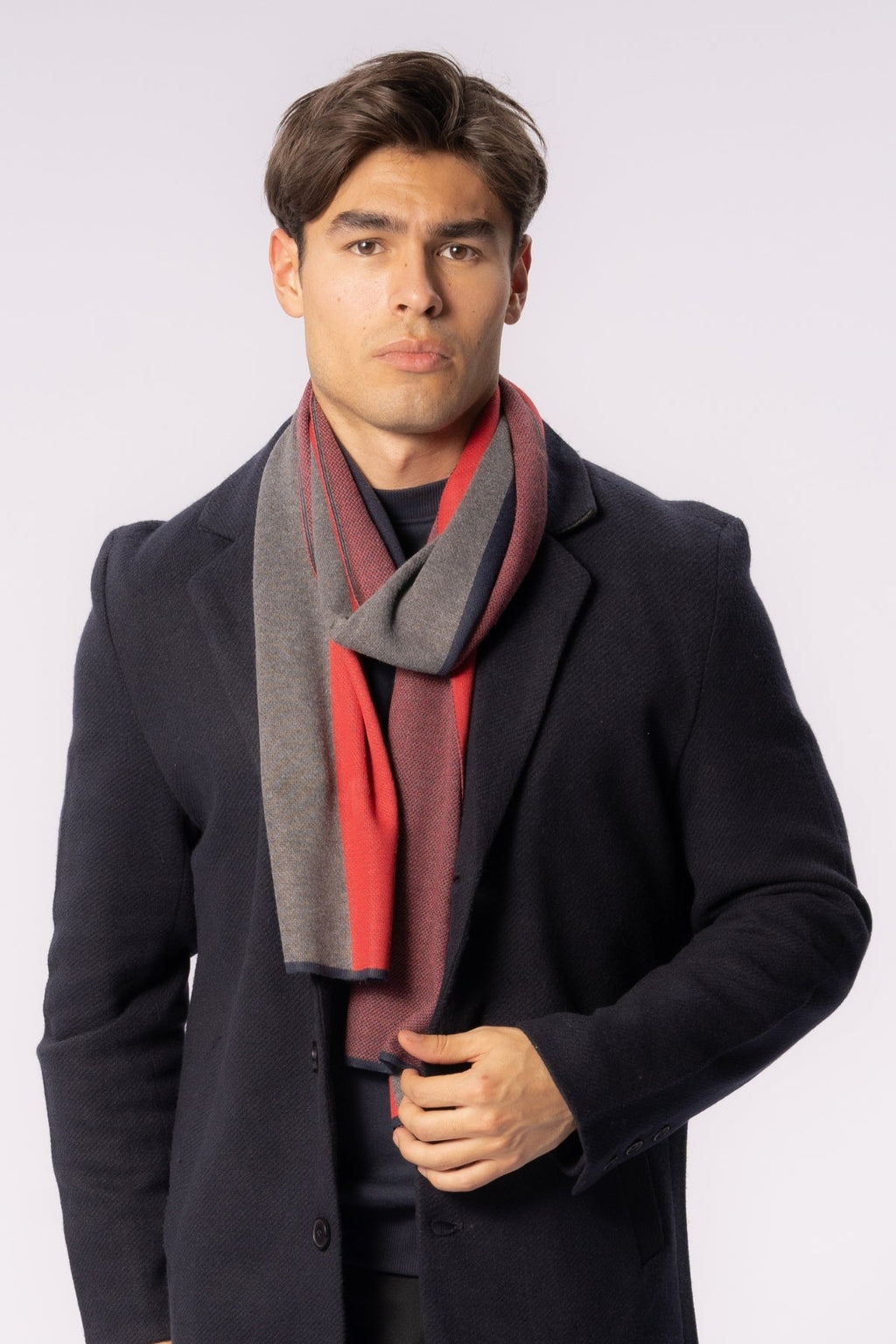 Skjerf - Rød / Hvit / Blå - Herre