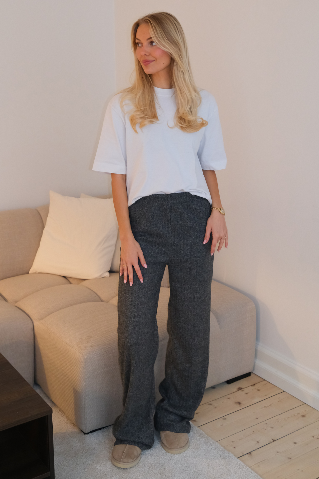 Ivy Knit Pants - Antrasitt
