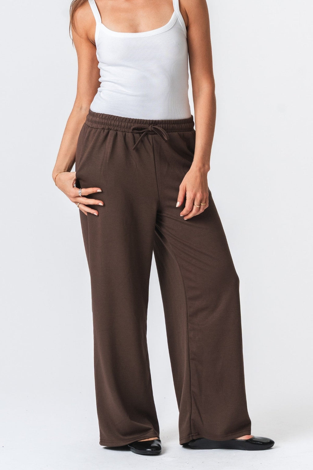 Leah Loose Pants - Brun
