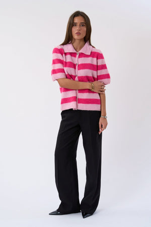 Alba Polo Knit - Rosa/Fuksia