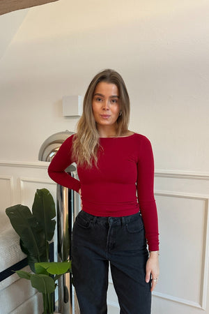 Cassandra Bluse - Burgunder