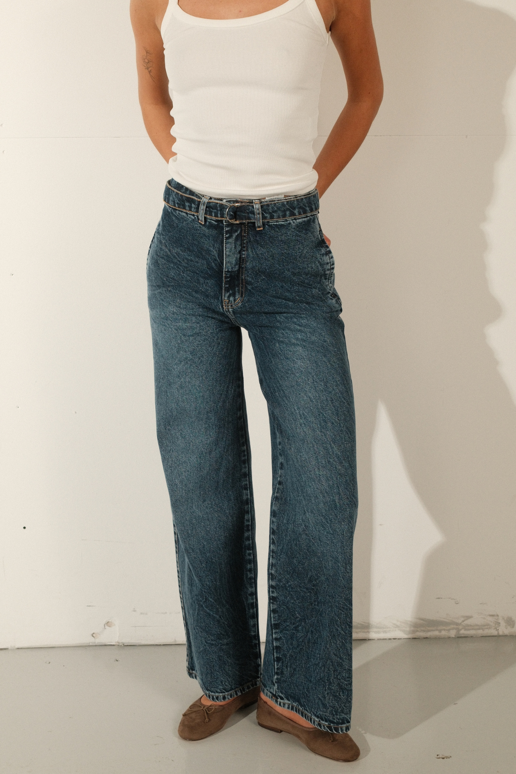 Amalia Jeans - Mellomblå