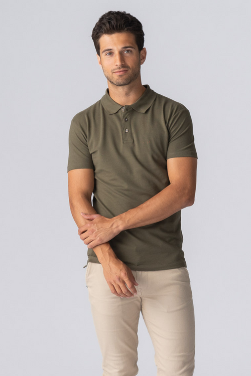 Muscle Polo Shirt - Army Grønn