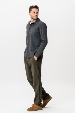 Performance Overshirt - Melert grå