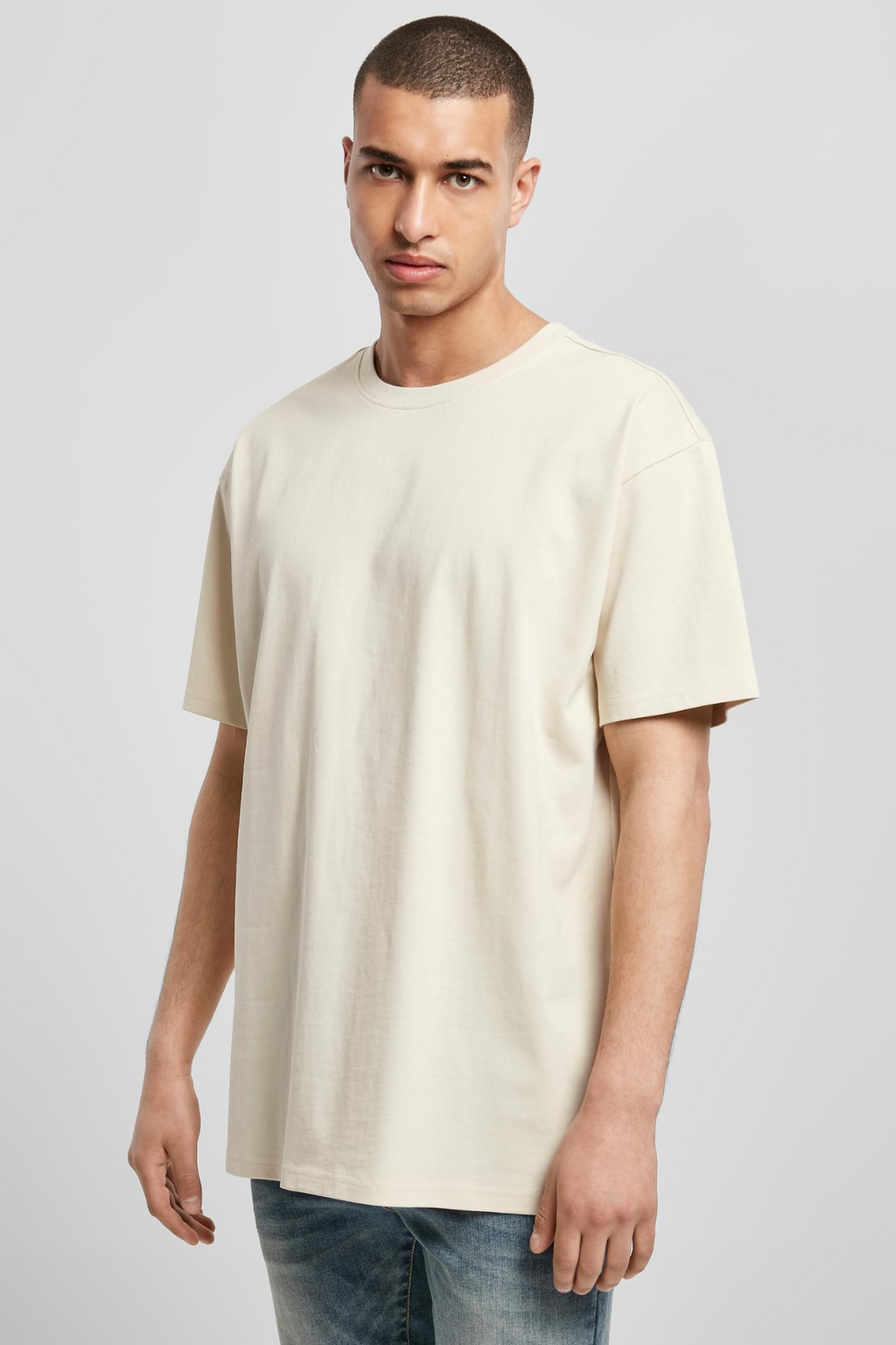 Heavy Oversized T-skjorte - Sand