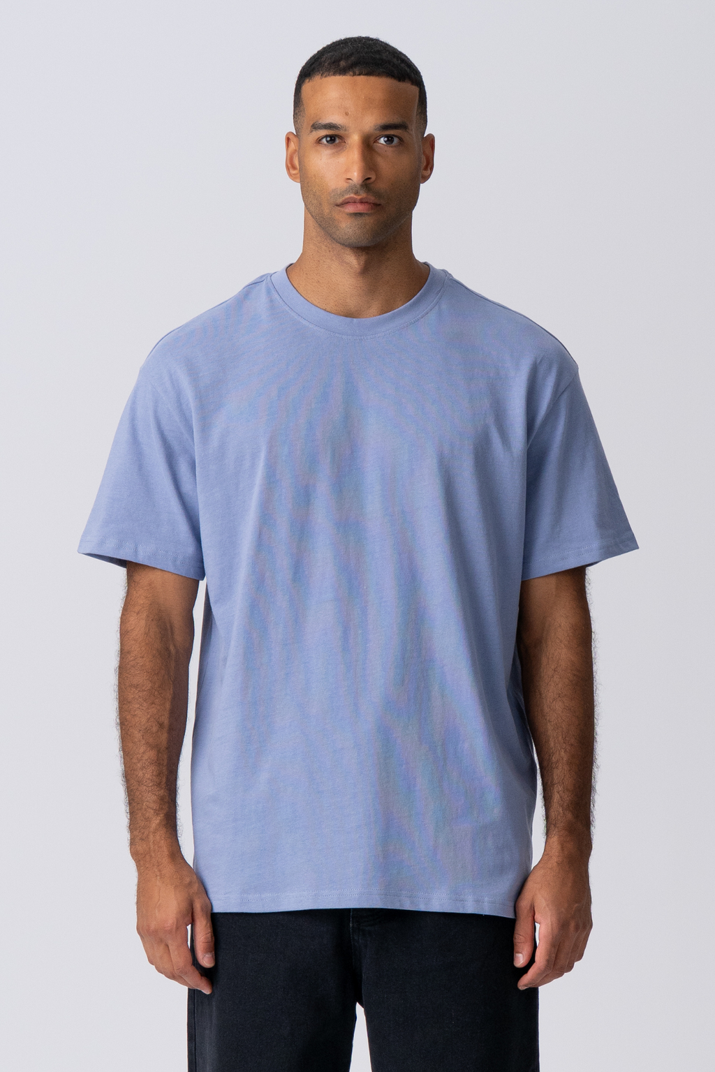 Heavy Oversized T-skjorte - Viola Blå