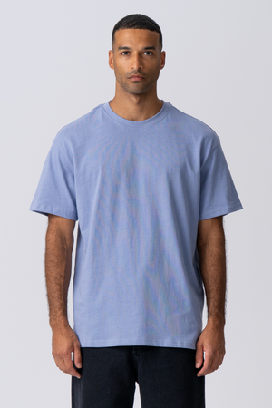 Heavy Oversized T-skjorte - Viola Blå