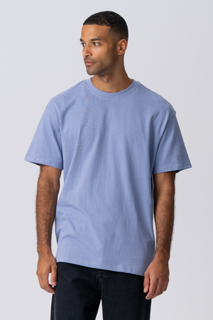 Heavy Oversized T-skjorte - Viola Blå