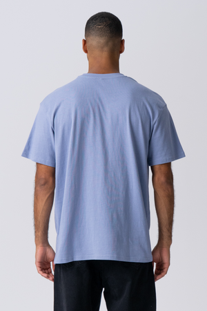 Heavy Oversized T-skjorte - Viola Blå