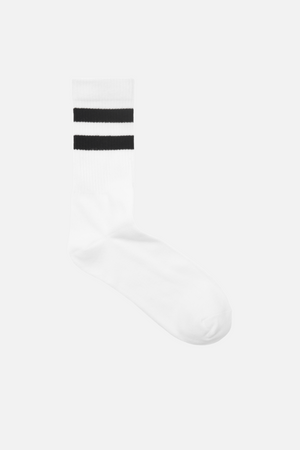 Heritage Tennis Socks 5-Pak - Hvit/Svart