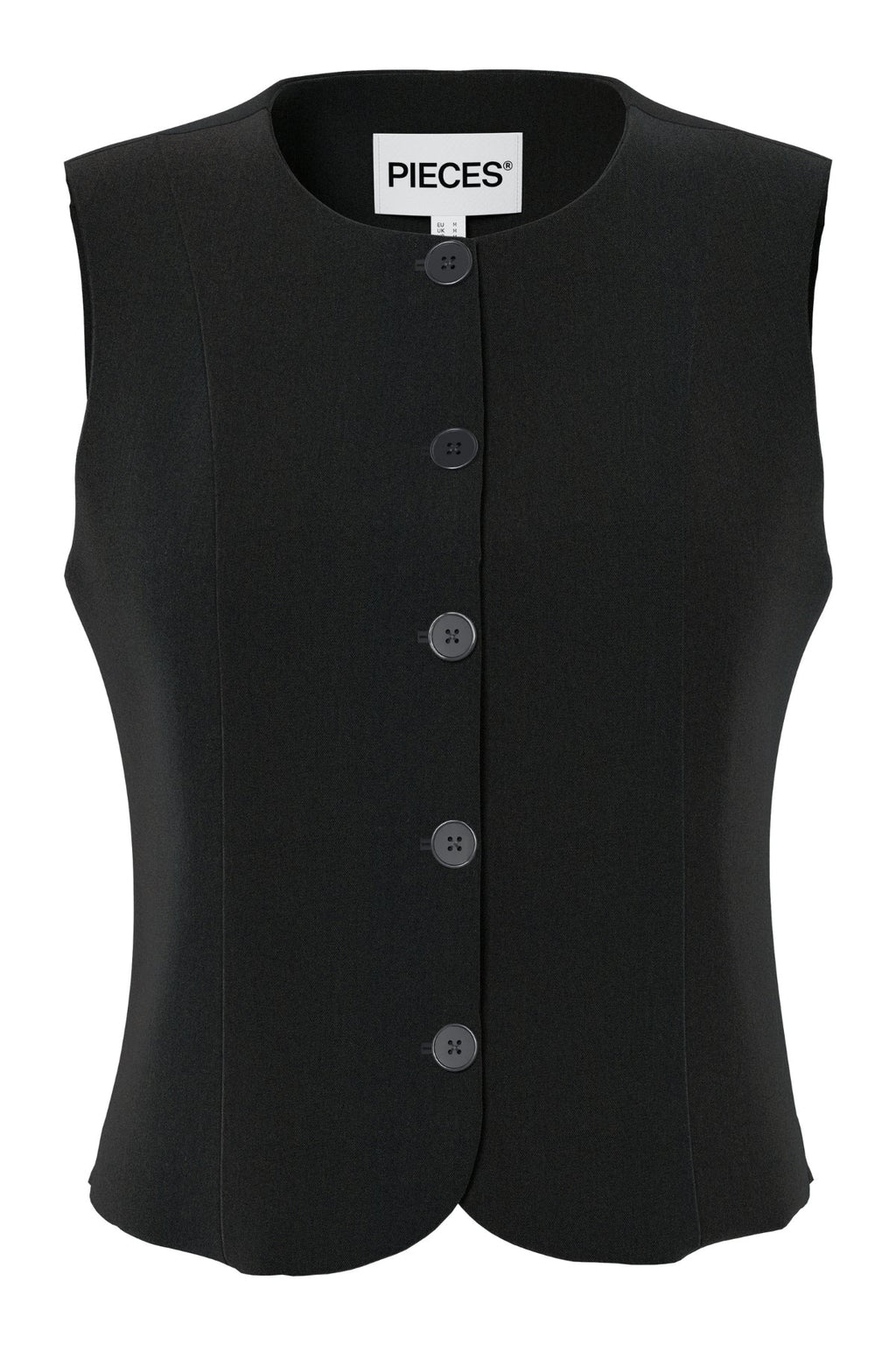 Kamil Fitted Vest - Sort