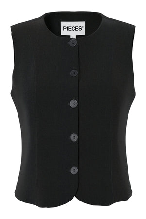 Kamil Fitted Vest - Sort