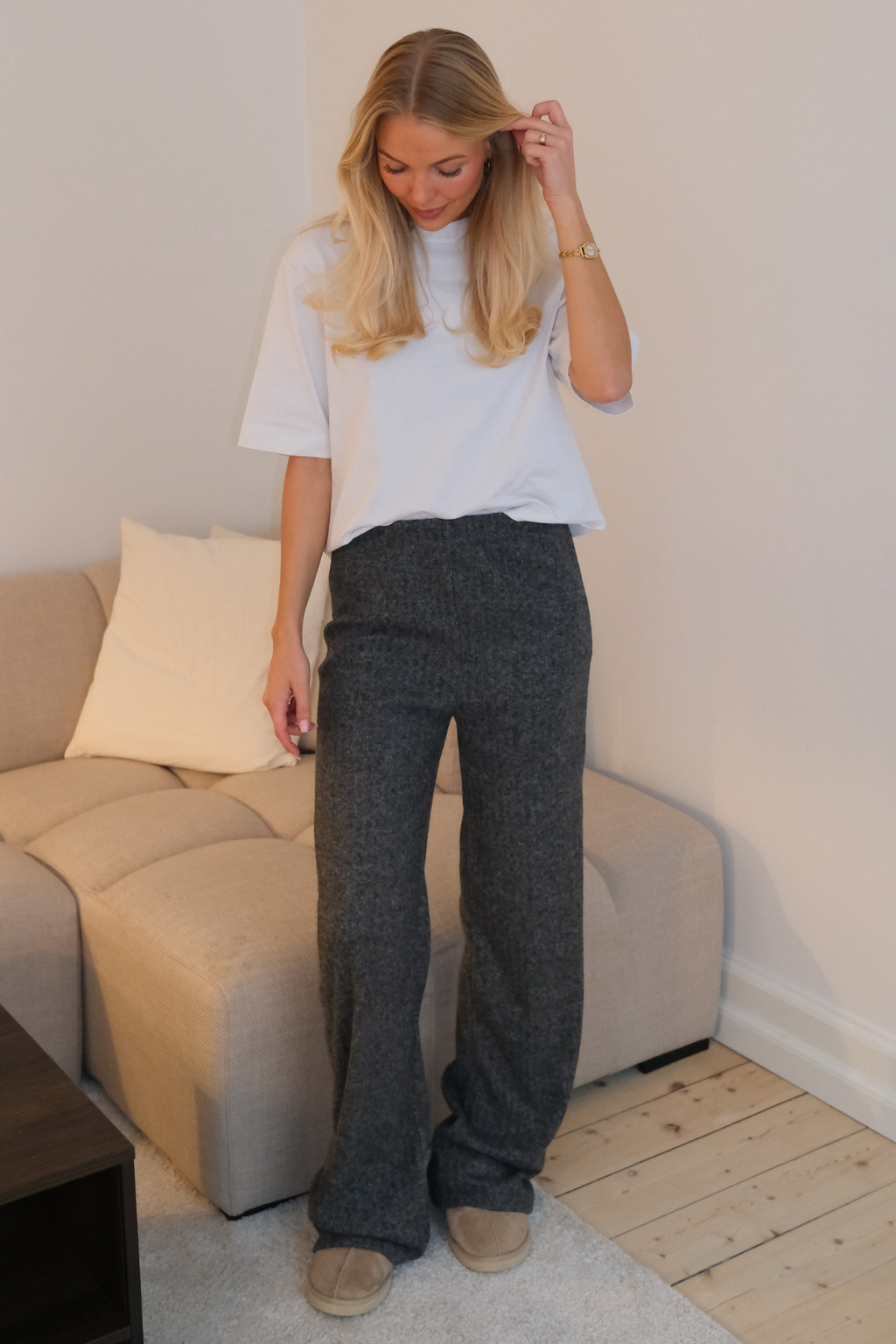Ivy Knit Pants - Antrasitt