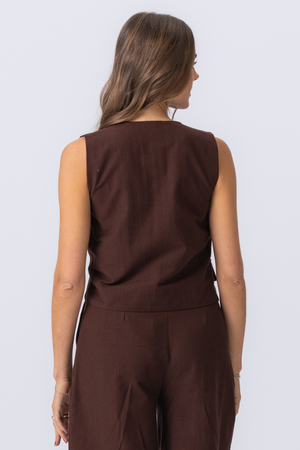 Melissa Vest - Brun