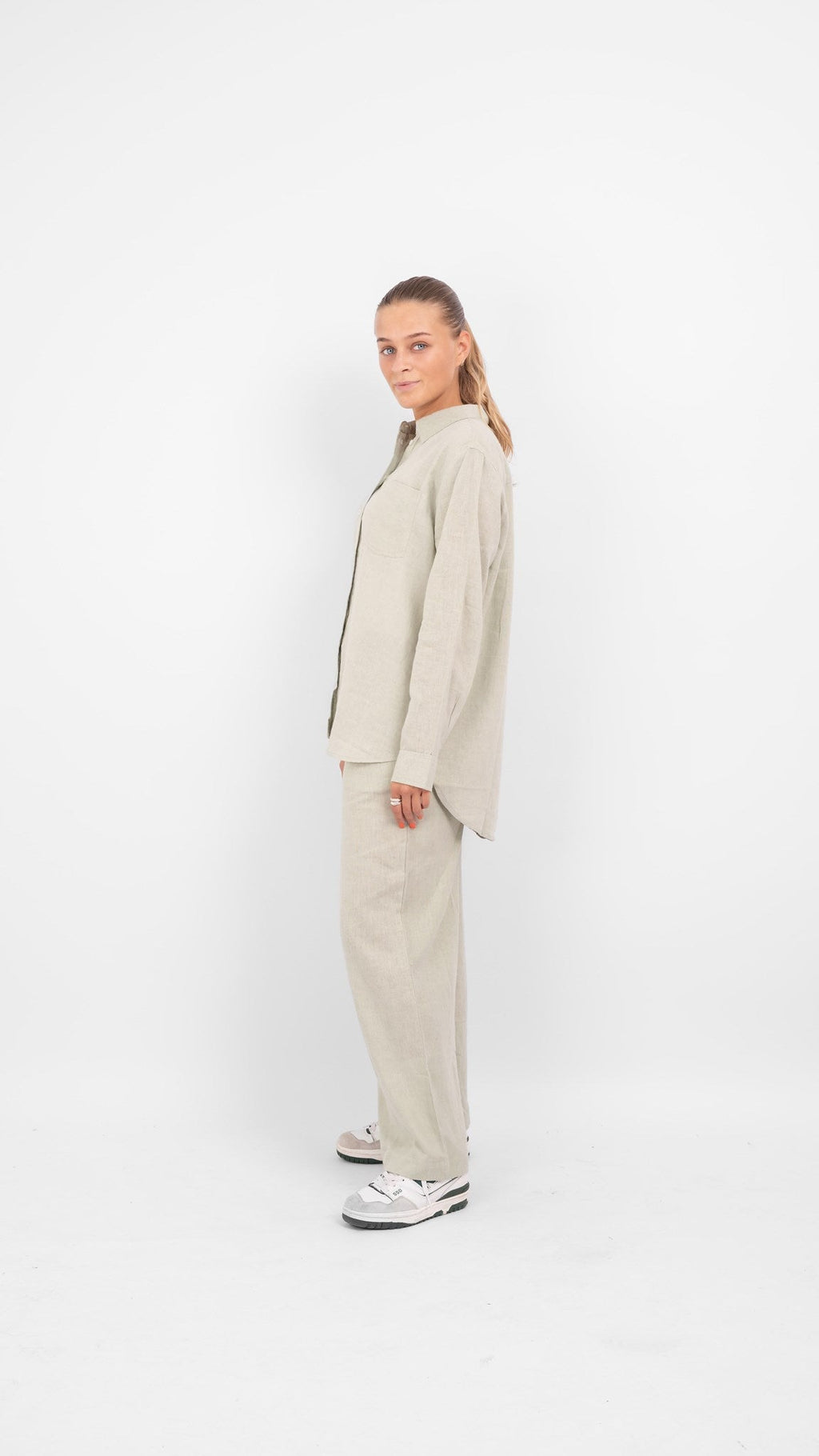 Tokyo Linen Pants - Desert Sage