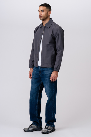 Short Zip Jacket - Grå